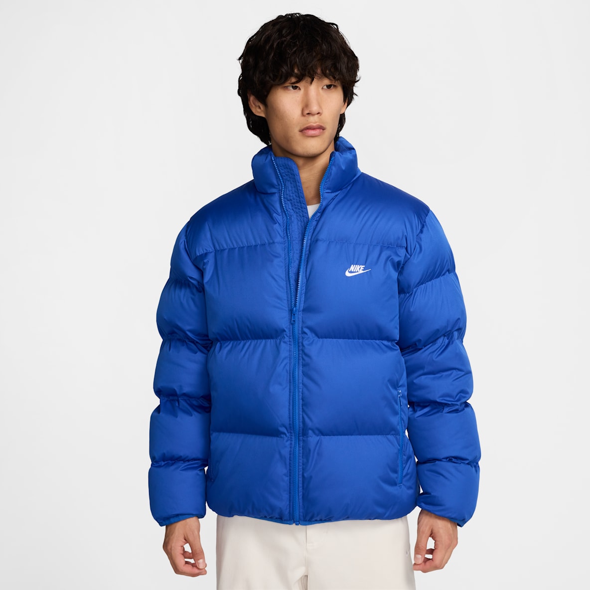 nikeナイキ/ハーフコート/S/ブルー 楽天市場】ダウンジャケット ナイキ（カラーブルー）（メンズ